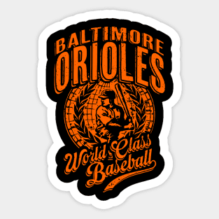 Vintage ORIOLES World Class Baseball Sticker